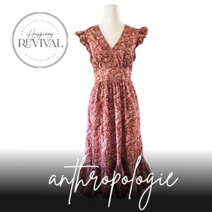 Anthropologie ATSU Altamira Midi dress